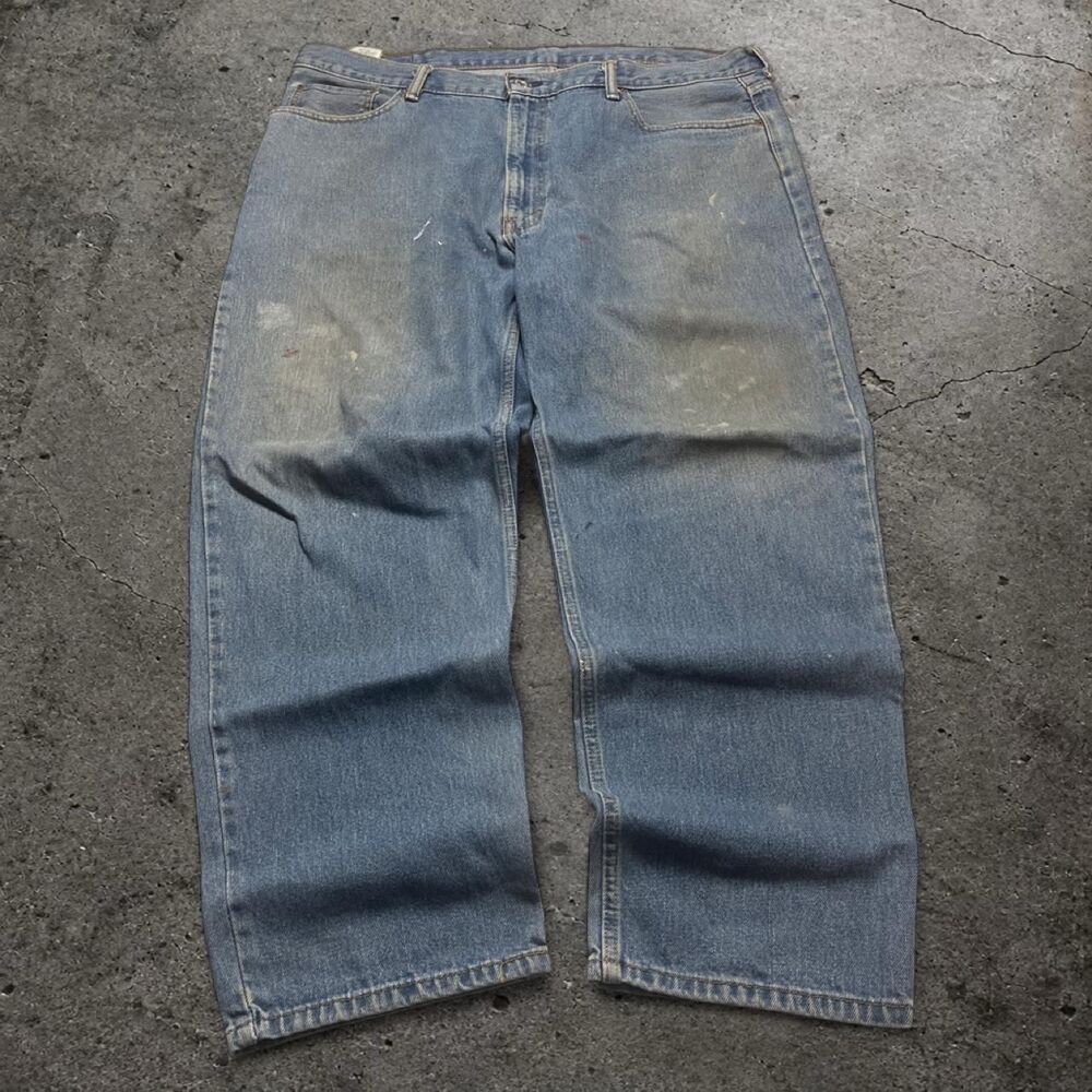 Levi-s Men's Blue and Navy Jeans